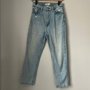 Abercrombie & Fitch The Ankle Straight Ultra High Rise  Curve Love Jean